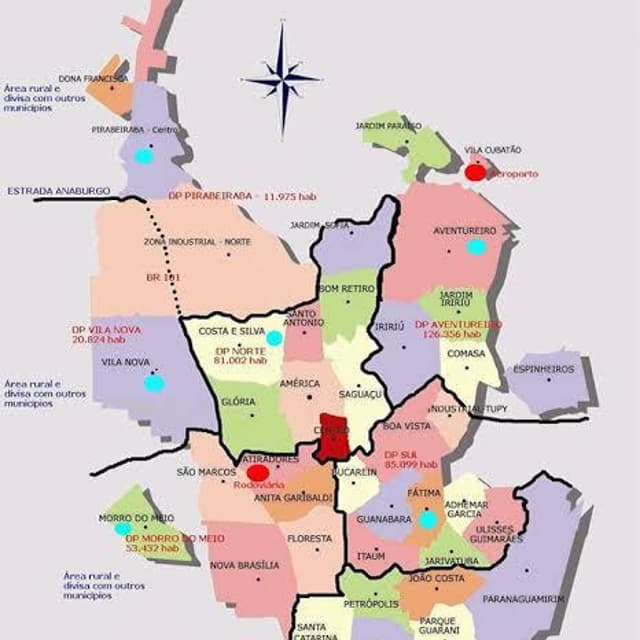 Saiba quais são os bairros de joinville da região norte